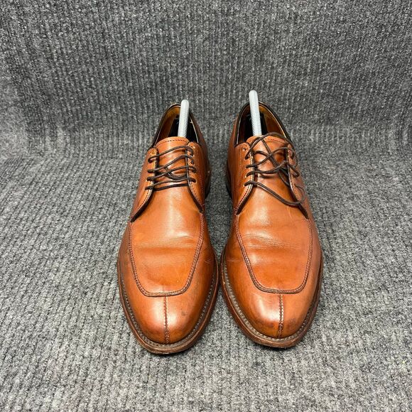 Allen Edmonds Delray Split Oxford Dress Shoes Brown Leather Mens Size 8.5 D - Picture 2 of 9
